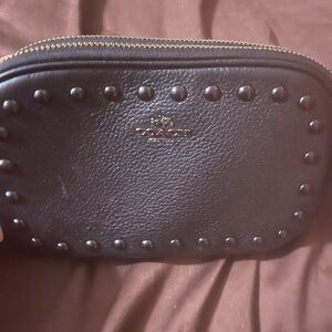Coach Black Leather Studded Purse/Crossbody